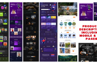 create product description including mobile and PC pages
