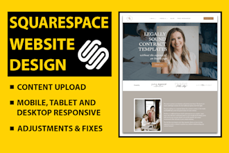 do complete squarespace website or redesign website