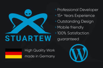 design a professional and responsive wordpress website