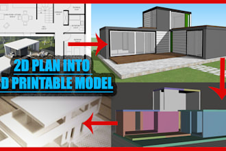 prepare architectural models for 3d printing