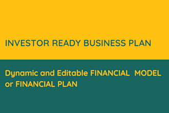 make business plan financial plan and financial model
