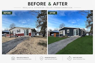 realistically change your house exterior color