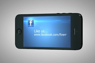 create social media promoting video as your details appear on iPhone screen