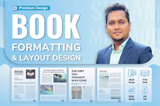 design your book layout and book formatting for print and amazon KDP