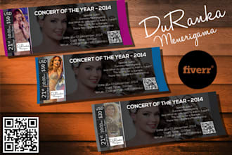 design creative tickets and vouchers