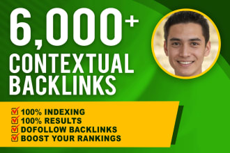 provide 6000 tier 2 contextual dofollow backlinks