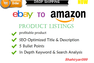 do ebay to amazon  dropshipping listings