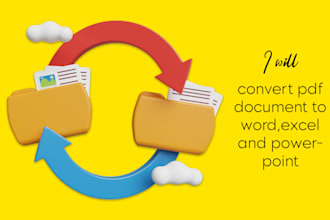 convert your pdf document to word excel or powerpoint