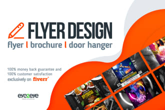 do a professional flyer, door hanger or media kit designs