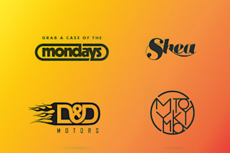 design typography logo for music band,dj,cover