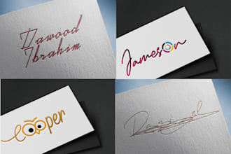 design unique stylish and eyecatching signature logo