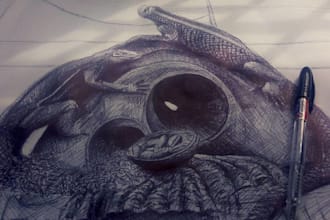 create beautiful hand drawn art