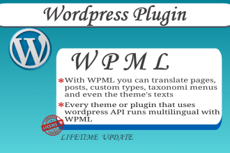 add wpml multilingual plugin on your wordpress website