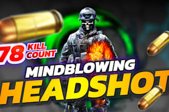design eye catchy gaming youtube thumbnail
