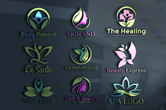 do natural health wellness spa yoga and beauty logo