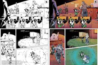 draw comic and illustration