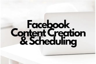 create and schedule facebook business page content