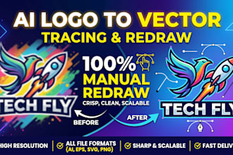convert or edit ai generate logo to vector into adobe illustrator