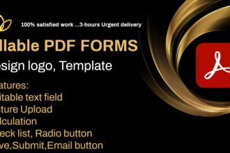 create a fillable pdf form or convert to fillable pdf form