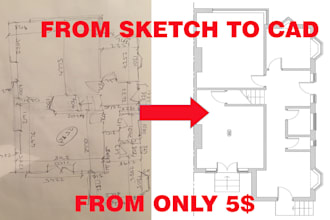 redraw 2d plan in cad