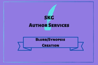 write a blurb and or synopsis for your book