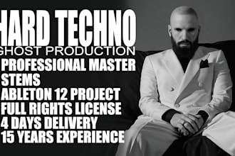 professionally create a techno, hard techno track