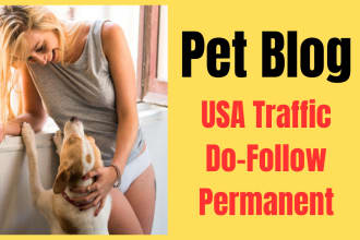 publish a pet guest post on my real traffic pet blog
