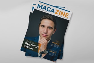 make professional magazine cover and layout
