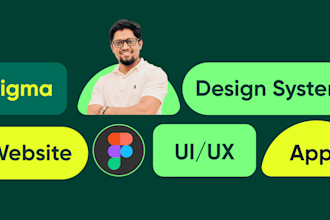 create figma design, web app design figma, website design, ui ux
