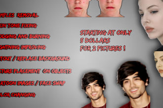 do all kinds of photoshop editing at cheap prices