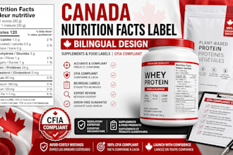 create your nutrition facts label cfia canadian compliant