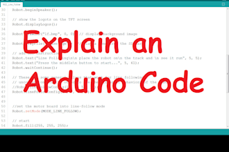 explain an arduino code for you