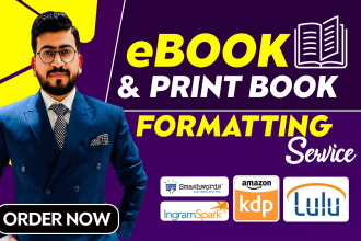 ebook formatting kindle paperback book formatting kdp
