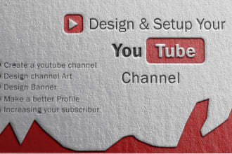 create, setup and design youtube channel