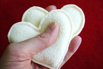 send you two handwarmers of a heart shape