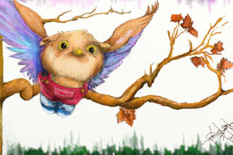 create awesome children book illustrations