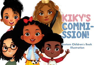 create cute children book illutrations
