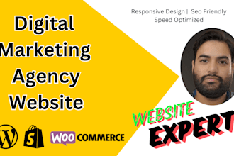 develop modern digital marketing agency website