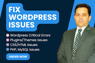 fix wordpress issues, critical errors, wordpress bug fix, wordpress help