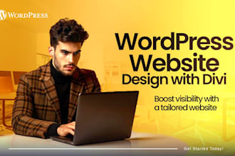 design or redesign wordpress website with divi theme