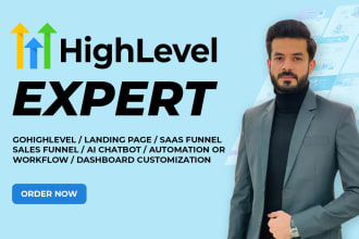 be your gohighlevel landing page, automations and ghl saas account expert