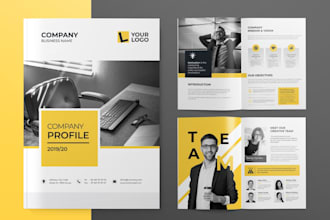 design your flyre, brochure, company profile on canva