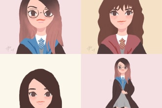 draw you as a hogwarts student from harry potter