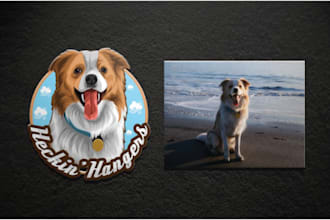 custom pet dog cat logo design and mascot design