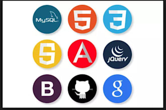 create responsive webpages in angular,html,javascript,jquery,python