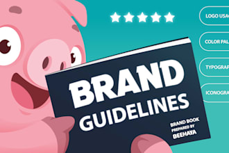 design cartoon logo and branding kit with brand identity