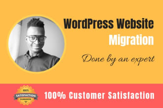 migrate wordpress website to new hosting account in 24 hours