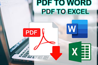 convert PDF or scanned pages to word, excel or google docs