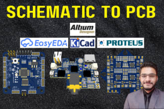 do pcb design of your circuit in altium easyeda eagle kicad