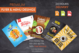 design professional food menu restaurant menu or price list